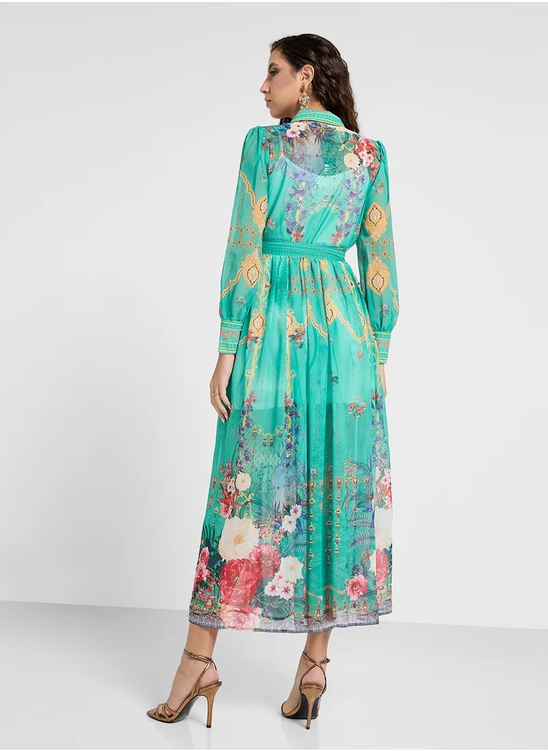 Khizana Floral Print Dress