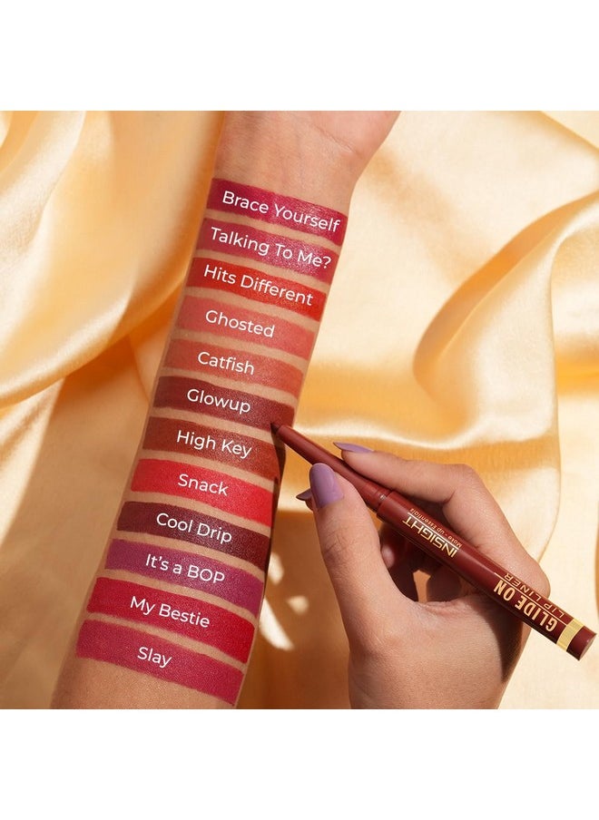 Insight - INSIGHT Cosmetics Glide On Matte Lip Liner | One Swipe Smooth Application | Long Lasting Lip Pencil,0.3 Gm,01 - Image 1