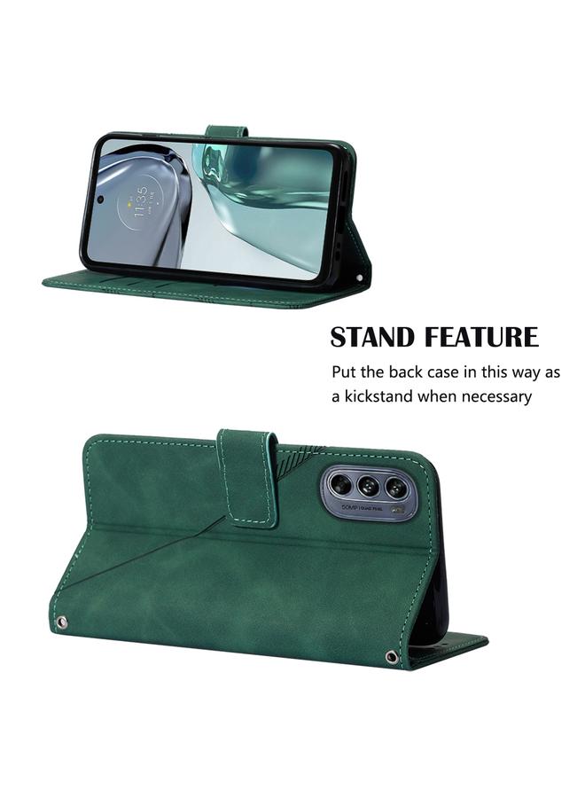 إيروريكس جراب لهاتف Motorola Moto G62 5G، جراب كروس بودي من الجلد المنقوش ثلاثي الأبعاد - Image 5