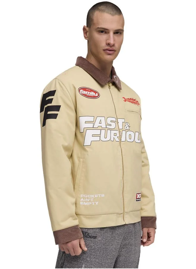 بوما جاكيت PUMA x FAST & FURIOUS بنمط ملابس العمال للرجال