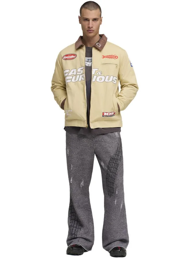 بوما جاكيت PUMA x FAST & FURIOUS بنمط ملابس العمال للرجال