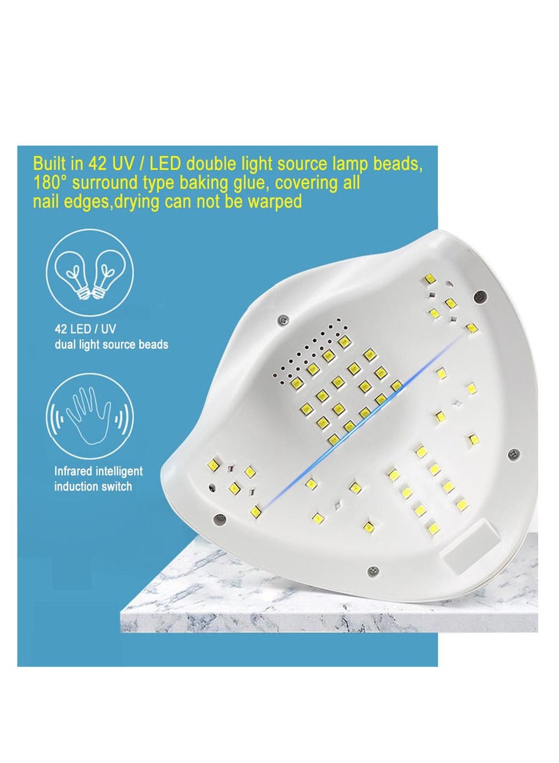 XZM 5XT PLUS 2 IN 1 UV LED NAIL LAMP 168W