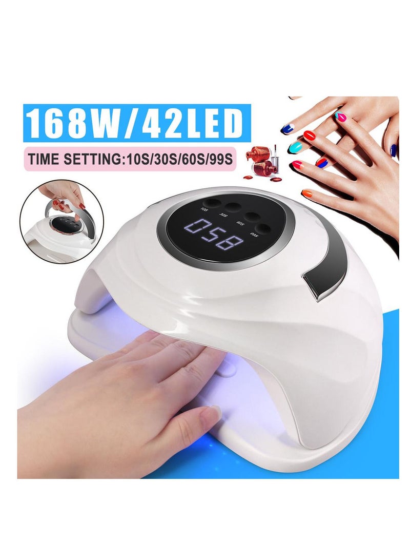 XZM 5XT PLUS 2 IN 1 UV LED NAIL LAMP 168W