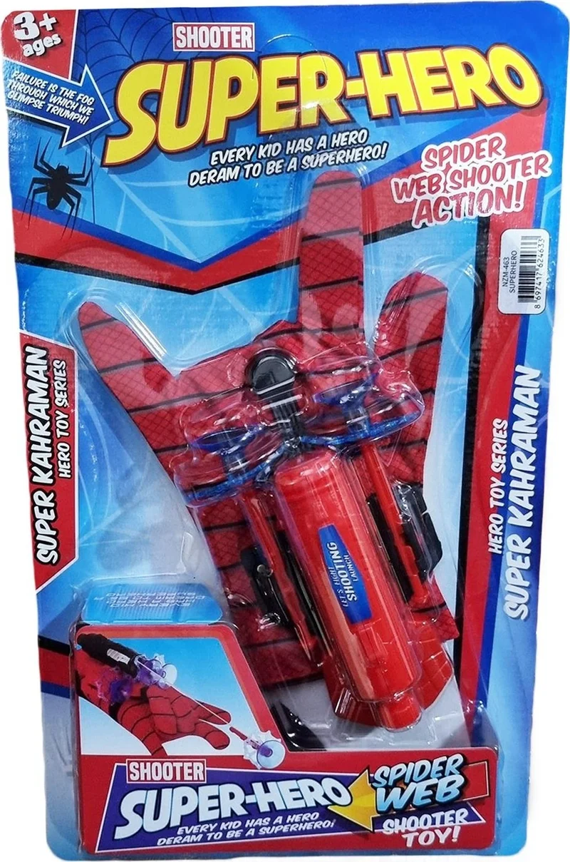 Masho Trend Piece Spiderman Spiderman Costume + Spiderman Web Shooting Gloves - Spiderman Costume