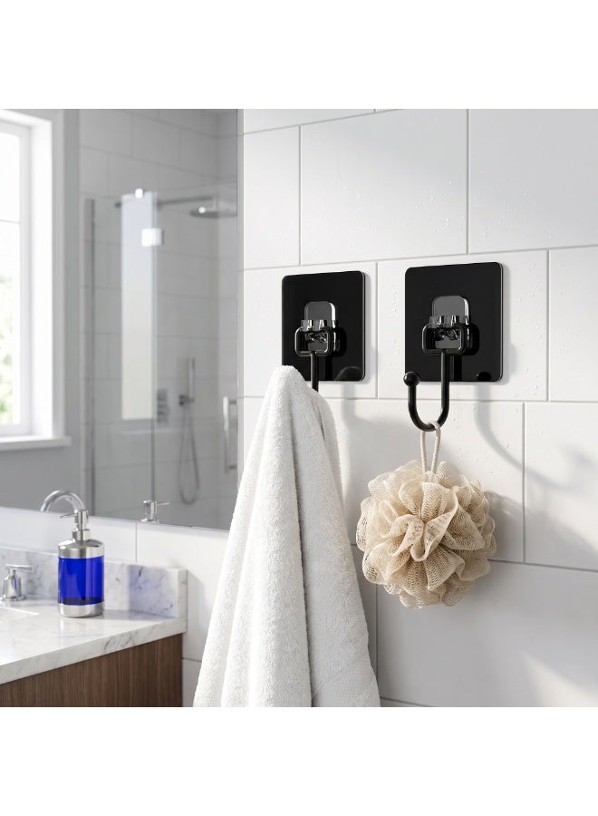 10 Pieces Heavy Duty Self-Adhesive Hooks, Damage-Free Wall Mount Hangers for Kitchen, Bathroom, Home - Image 5