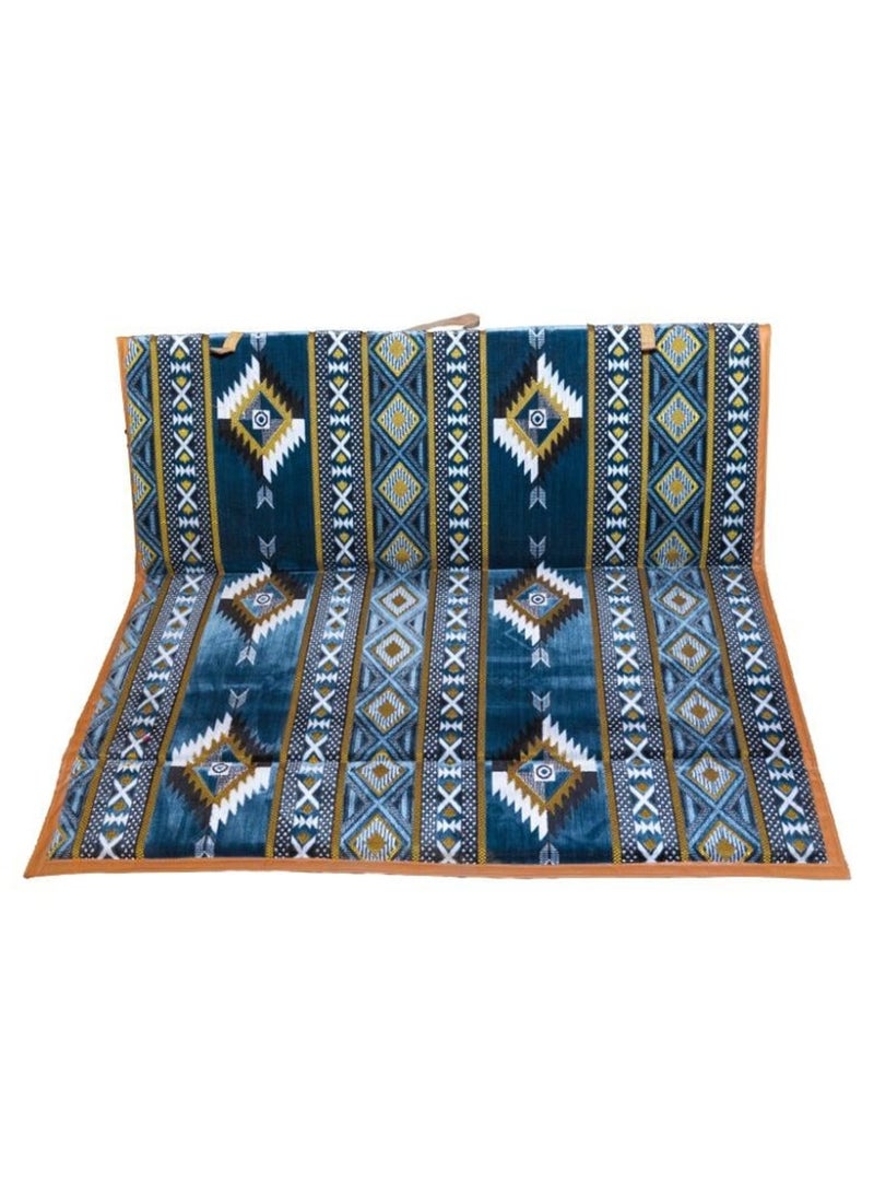 Cady One 5-piece ground trip mat 200*300cm, 9-person padded camping mat with 4 ground chairs and a mat, Turkish fabric foldable trip board, high thickness, comfortable to sit, ideal for the desert and wilderness - Image 2