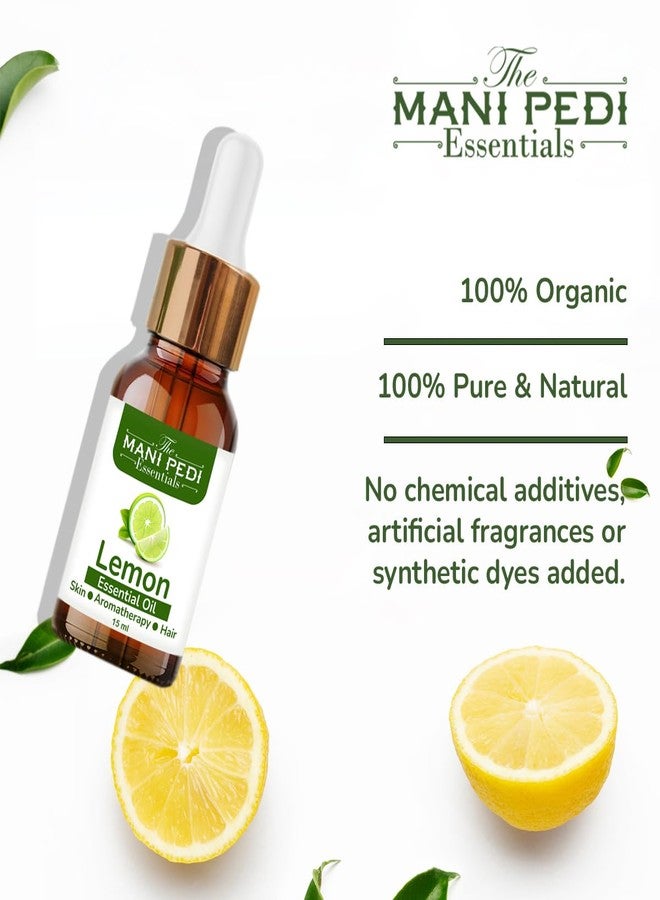 Aromatic Lemon Essential Oil Pure & Natural for helps Brighter Skin & Clean Refreshing | Home Aroma Diffuser Oil - 15ml - Image 3