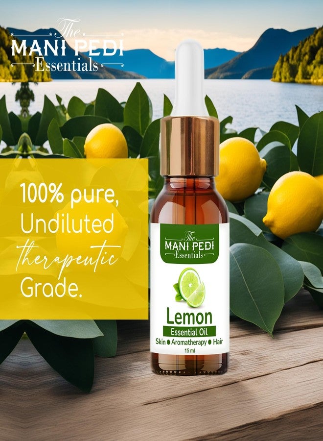 Aromatic Lemon Essential Oil Pure & Natural for helps Brighter Skin & Clean Refreshing | Home Aroma Diffuser Oil - 15ml - Image 5