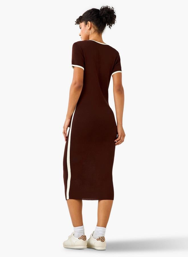 2Xtremz Bodycon Midi Dress with Trim Design - Image 3