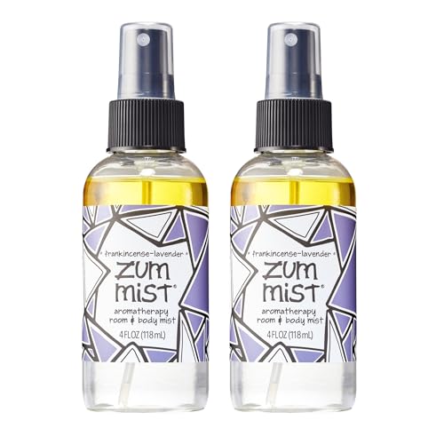 Indigo Wild Zum Mist Room Body Spray Aromatherapy Essential Oil Spray Natural Body Mist Room Spray FrankincenseLavender Scent 4 fl oz 2 Pack - Image 1
