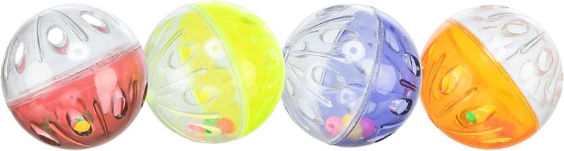 Trixie Rattling Toy Balls for Cats - Set of 4