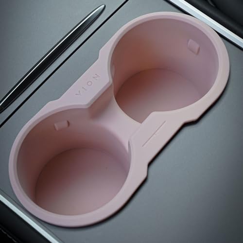 VION Tesla Model 3/Y Cup Holder (Pink) - Fits 2024-2021 Model Y, 2023-2021 Model 3 - Image 1