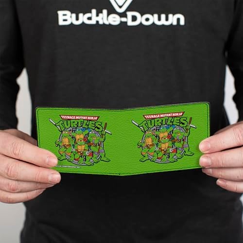 Buckle Down Nickelodeon Buckle-Down Bifold Wallet Ninja Turtles Multicolor, 4.0" x 3.5" - Image 4