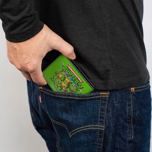 Buckle Down Nickelodeon Buckle-Down Bifold Wallet Ninja Turtles Multicolor, 4.0" x 3.5" - Image 5