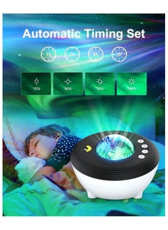 Generic Star Projector LED Aurora Projector Bluetooth Speaker Night Light White Noise Galaxy Projector For Bedroom Kids  - Image 2