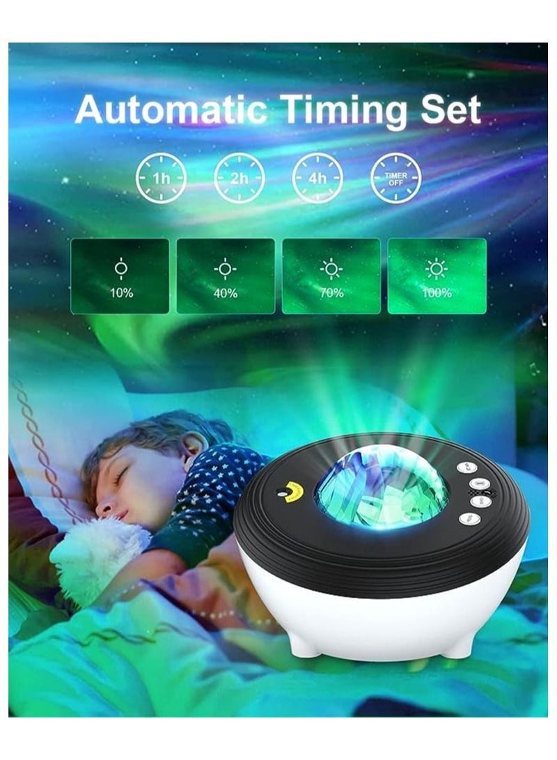 Star Projector LED Aurora Projector Bluetooth Speaker Night Light White Noise Galaxy Projector For Bedroom Kids  - Image 2