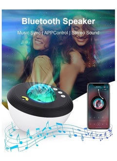 Generic Star Projector LED Aurora Projector Bluetooth Speaker Night Light White Noise Galaxy Projector For Bedroom Kids  - Image 3