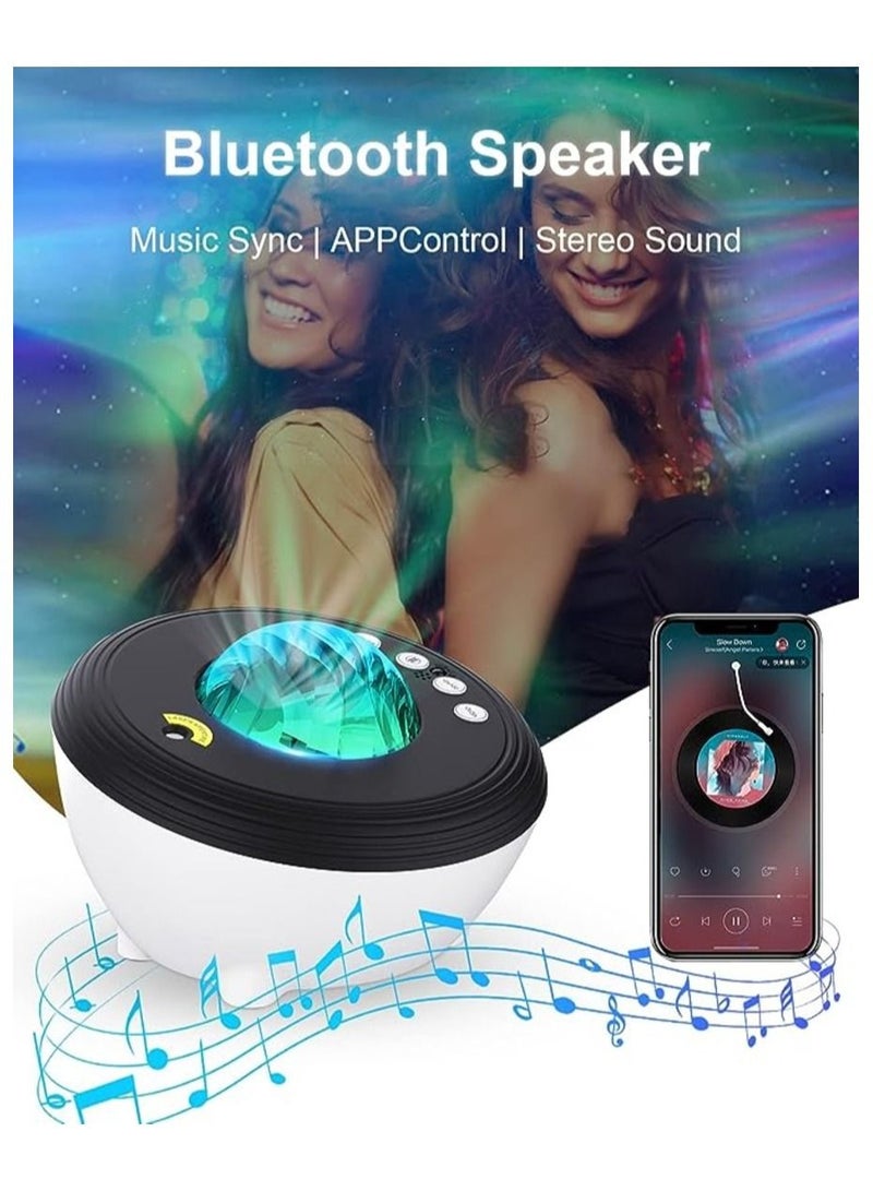 Star Projector LED Aurora Projector Bluetooth Speaker Night Light White Noise Galaxy Projector For Bedroom Kids  - Image 3