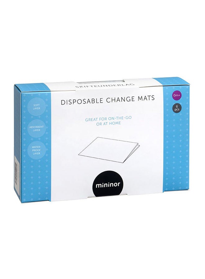 Mininor Pack Of 6 Disposable Changing Mat