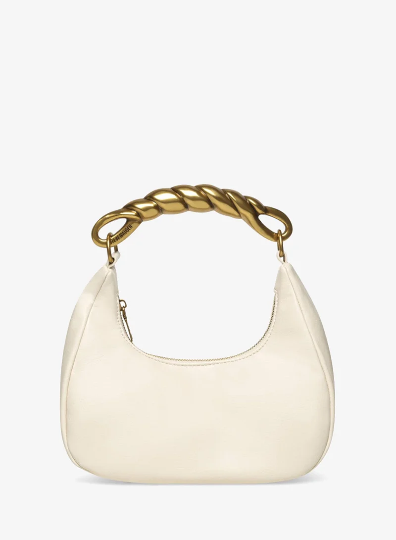 ستيف مادن BKENZAL Beige  Textured Twist Handle Handheld Bag