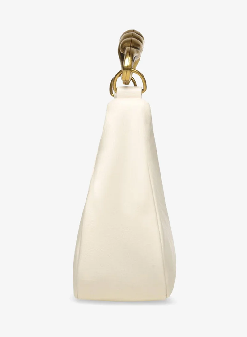 ستيف مادن BKENZAL Beige  Textured Twist Handle Handheld Bag