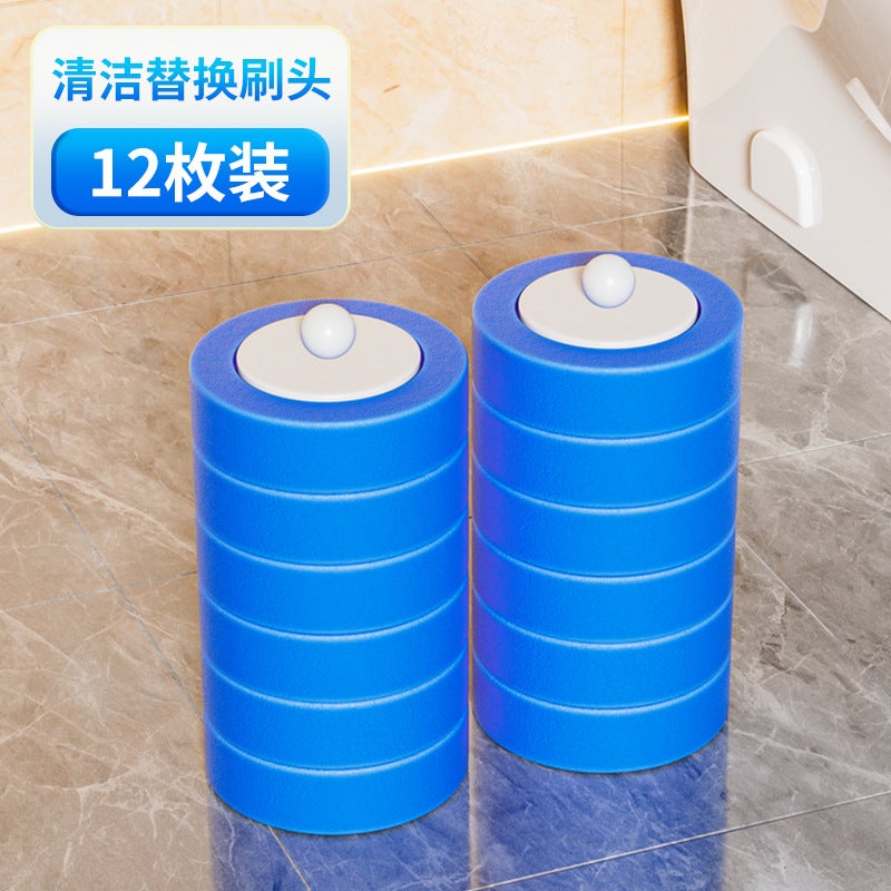 Platinum Disposable Toilet Brush Household No-Dead-Corner Toilet Brush Replacement Head Set Wall-Mounted Bathroom Cleaning  Brush - Image 1