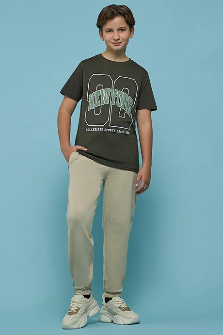 R&B Solid Joggers with Drawstring Waist