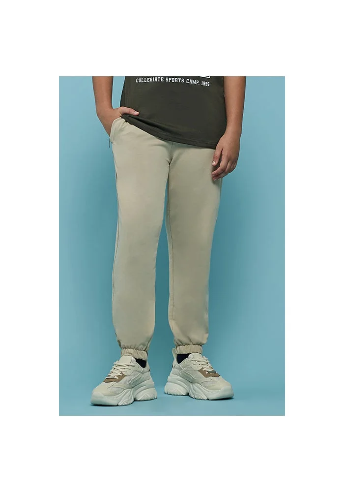 R&b Solid Joggers with Drawstring Waist