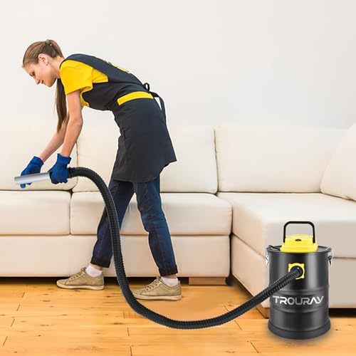 TROURAY Ash Vacuum Cleaner,2.6 Gallon Heat-Resistant Lightweight Canister Vac Cleaners with 800W Powerful Suction and Blowing for Home - Image 5