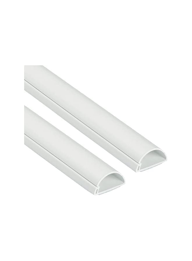 QUOTEL 1 Meter Concealer Paintable Cable Management | Hide and Organize Wires and Cables - Wall Mountable - Easy to Install and Customizable - Ideal for Home and Office Use | (16x65MM, White) - Image 1