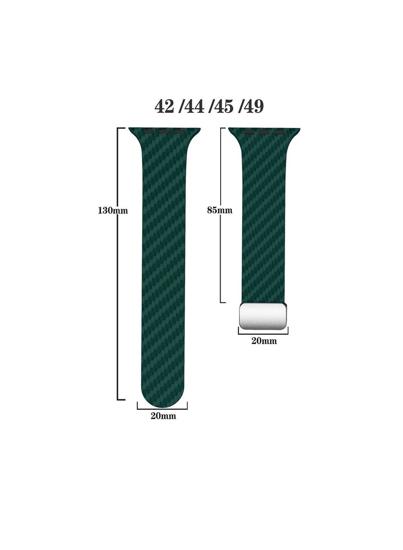 X-level Bands Compatible with Apple Watch 42mm 44mm 45mm 49mm Series 9/8/7/SE/6/5/4/3/2/1 IWatch Ultra/Ultra 2/ Silicone Strap With Magnetic folding Buckle, Quick Release Silicone Straps for Women Men - Image 2