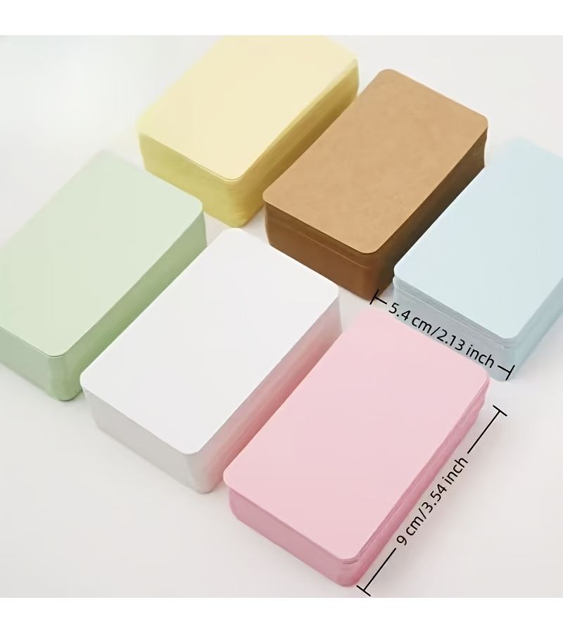 Assorted Colors 30 Sheets Thick Card Memory Cards for DIY Journaling Messages - Image 2