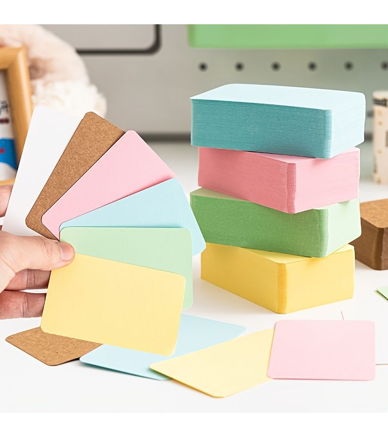 Assorted Colors 30 Sheets Thick Card Memory Cards for DIY Journaling Messages - Image 5