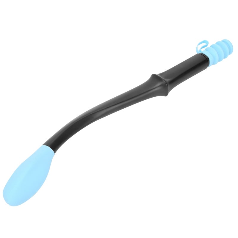 Long Reach Toilet Aid: Blue, Ergonomic Easy Grip Handle, No Bend Wiping, Soft Silicone Head, Automatic Paper Removal - Self Assist Wiper for Elderly Care, Bathroom Hygiene - Image 1