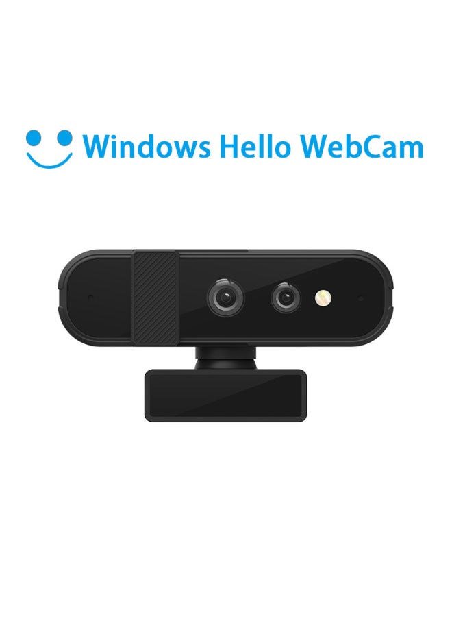 Windows Hello Face Recognition Webcam For Login Unlocking Win10/11 Video Calling Capability-Color:Black Hardware C6 1.0million Pixels 720p Without Microphone - Image 2