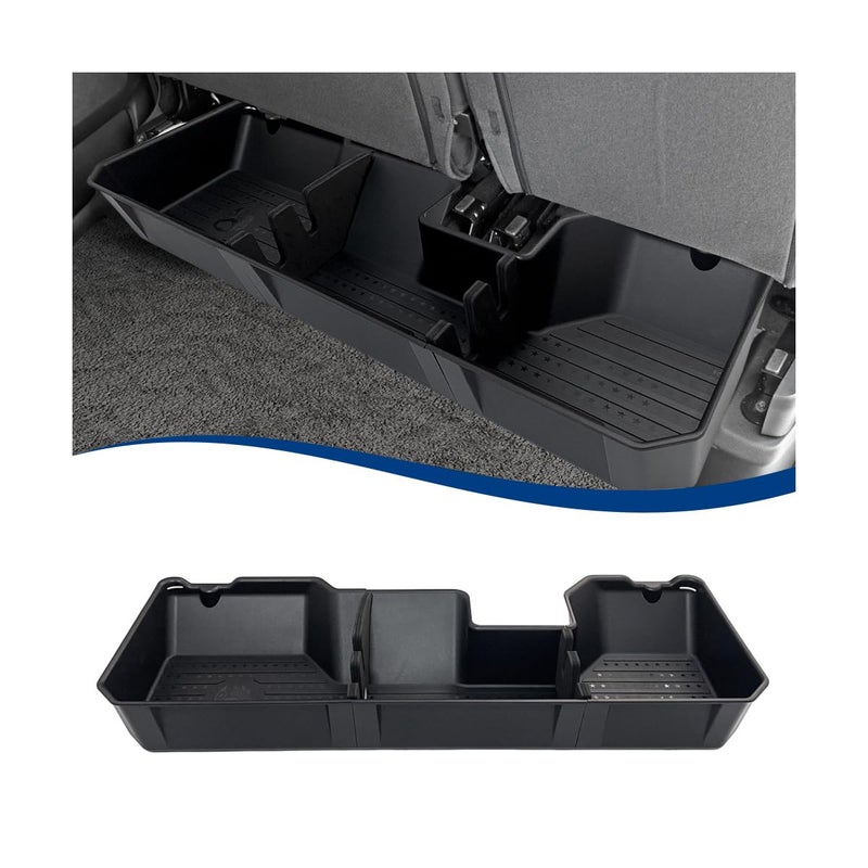XPHAZZ Rear Underseat Storage Compatible with 2019-2025 RAM 1500 Pickup ABS Under Seat Organizer Bin (ABS - Black, 2019+ RAM 1500) - Image 1