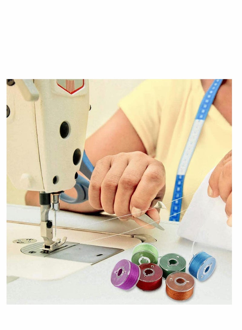 Excefore 36 Piece Bobbins And Sewing Threads With Bobbin Case And Bobbin Clamps For Multiple Sewing Machine Pre Wound Bobbins Set Standard Size For Brother Babylock Janome Elna - Image 4