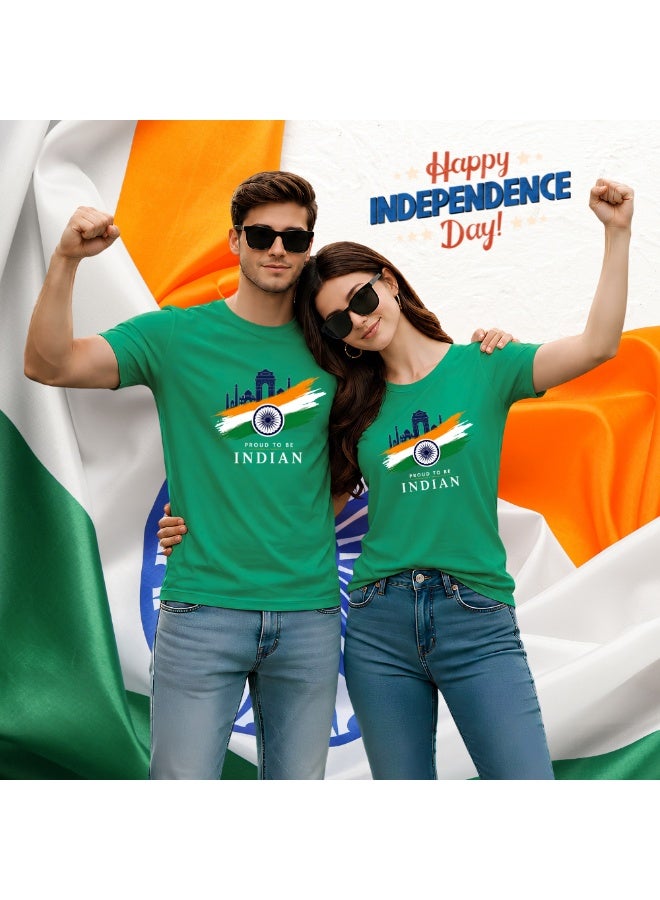PRINTSHOP4ME India T-shirt for celebrating Republic Day Design Printed Unisex Short Sleeve Round Neck T-shirt - Image 2