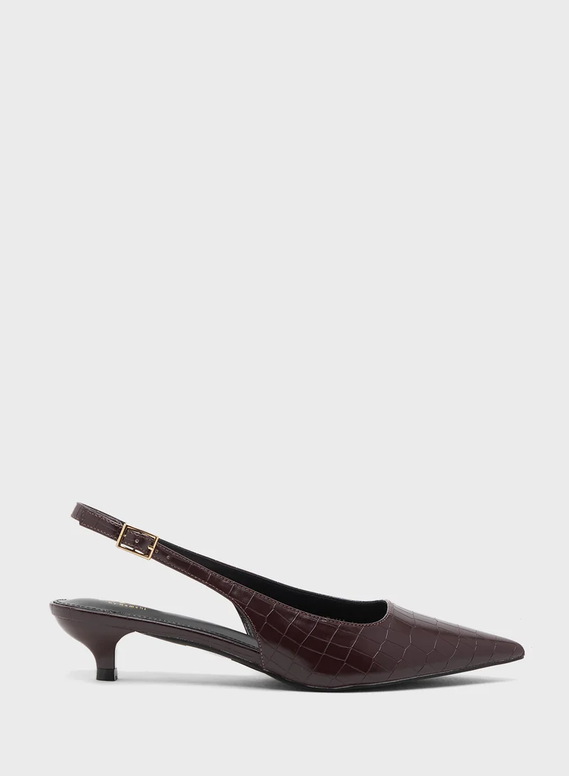 ايلا Low Heel Sling Back Pump
