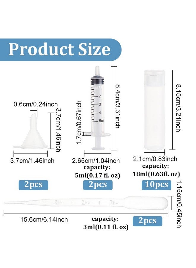 BENECREAT 10 Pack 18Ml 0.6Oz Small Travel Squeeze Bottles Refillable Makeup Foundation Container Travel Essentials Sample Bottles Travel Tubes For Toiletries, Shampoo Toner Cosmetic - Image 2