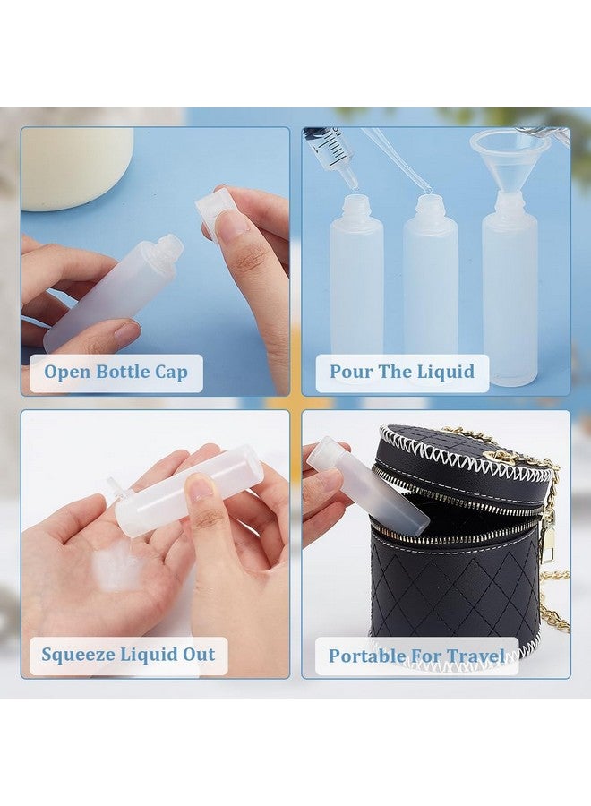 BENECREAT 10 Pack 18Ml 0.6Oz Small Travel Squeeze Bottles Refillable Makeup Foundation Container Travel Essentials Sample Bottles Travel Tubes For Toiletries, Shampoo Toner Cosmetic - Image 4