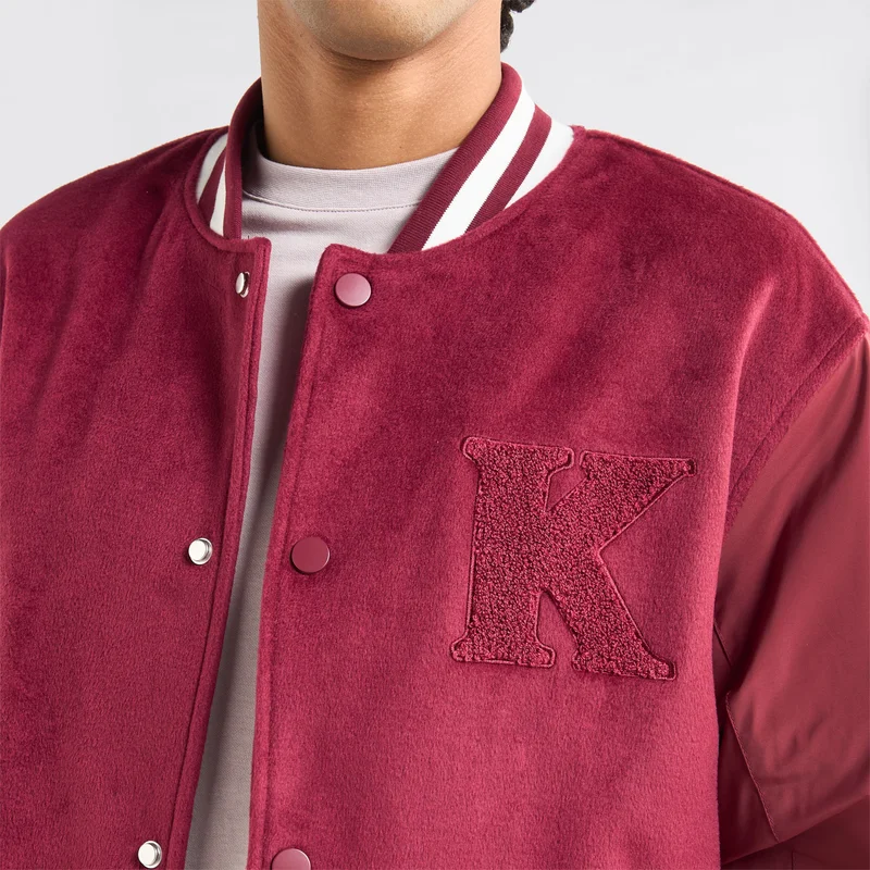Splash FAV Varsity Applique Detail Button Through Jacket with Pockets