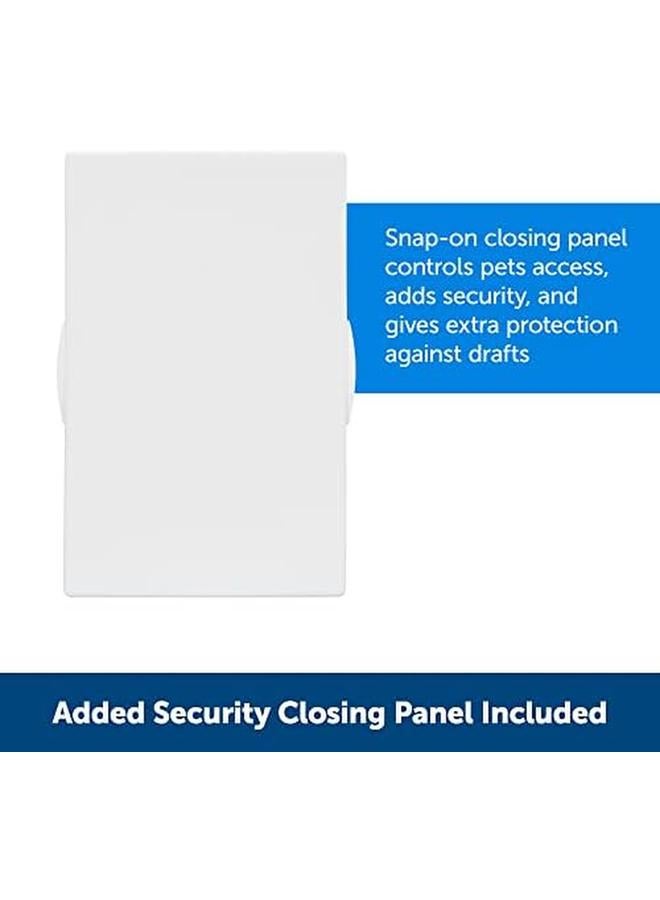 بيت سيف باب بلاستيكي للكلاب والقطط صغير للحيوانات الأليفة يصل وزنه إلى 15 رطل، قابل للطلاء وسهل التركيب بنفسك، غطاء أمان متضمن التثبيت في الأبواب الداخلية والخارجية أو الجدران، غطاء متين قابل للتعديل - Image 4