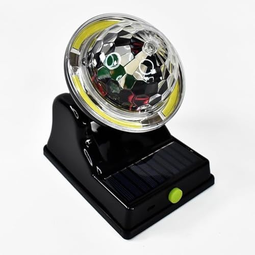 PremiumAV Solar Disco Light – Rotating LED Party Light with USB & Solar Charging, Dual Lighting Modes for Outdoor Garden, Patio, Yard, Festival & Event Decoration (1 Pack) - Image 1