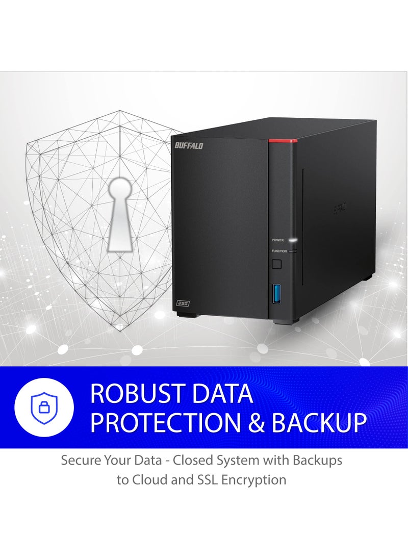 Buffalo BUFFALO LinkStation 720 4TB 2-Bay Home Office Private Cloud Data Storage with Hard Drives Included/Computer Network Attached Storage/NAS Storage/Network Storage/Media Server/File Server  - Image 5