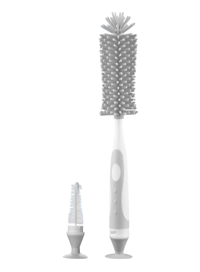 2 in 1 Silicone Bottle Brush Baby Bottle Cleaner Nipple Brush Detachable Brush Standing Brush Set For Feeding Bottles Cleaner for Narrow Neck Bottles  - Image 1