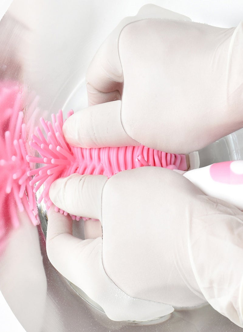 2 in 1 Silicone Bottle Brush Baby Bottle Cleaner Nipple Brush Detachable Brush Standing Brush Set For Feeding Bottles Cleaner for Narrow Neck Bottles  - Image 2