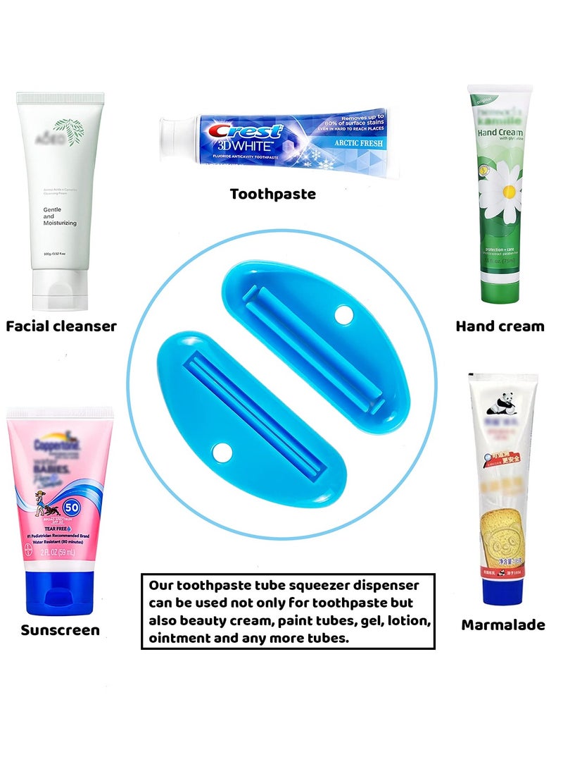 Excefore Toothpaste Tube Squeezer Dispenser, 9 Pcs Plastic Tube Squeezer Holder Toothpaste Clips for Saving Toothpaste Facial Cleanser Creams Paint  - Image 2