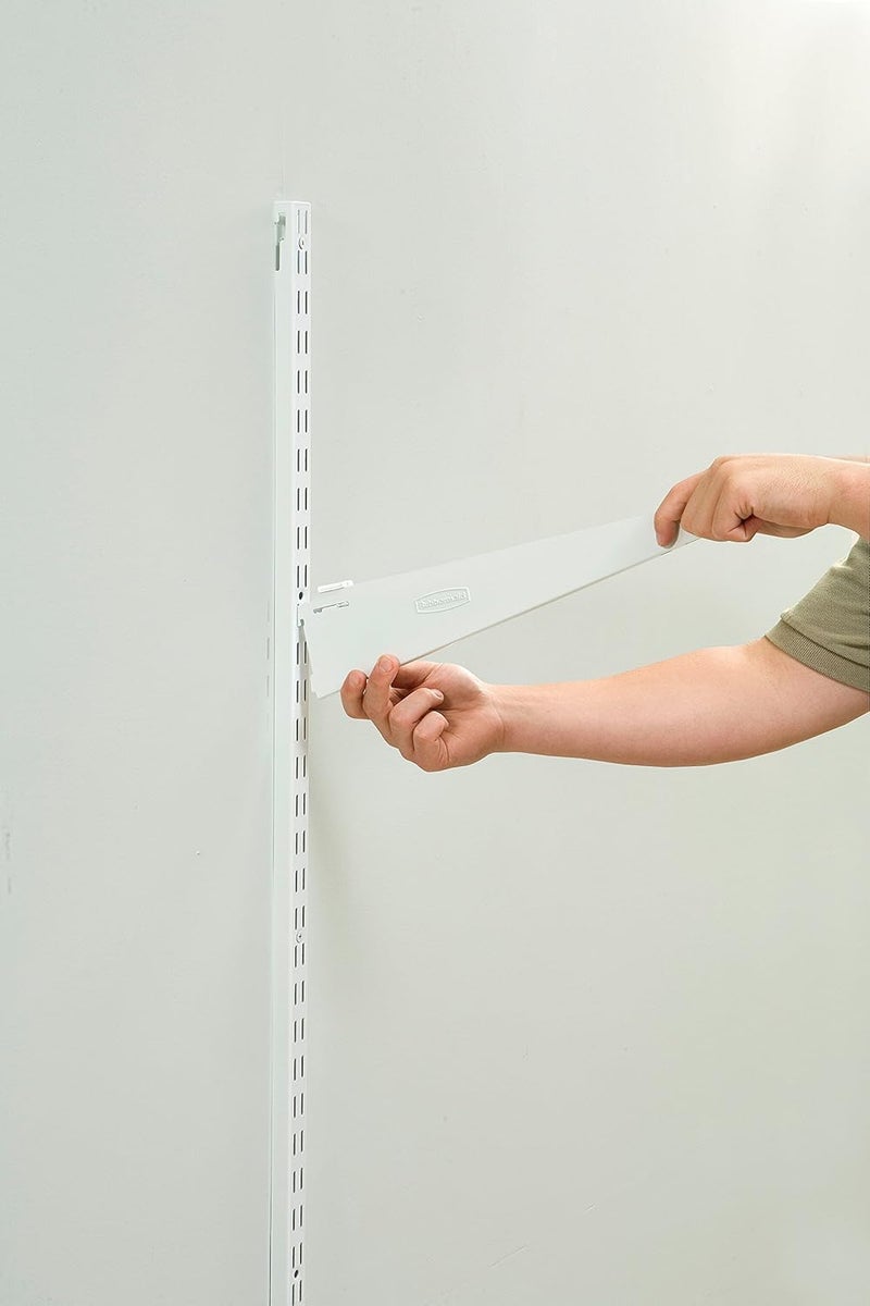 Rubbermaid حامل مسار مزدوج أبيض من روبيرمايد 1412 - Image 2