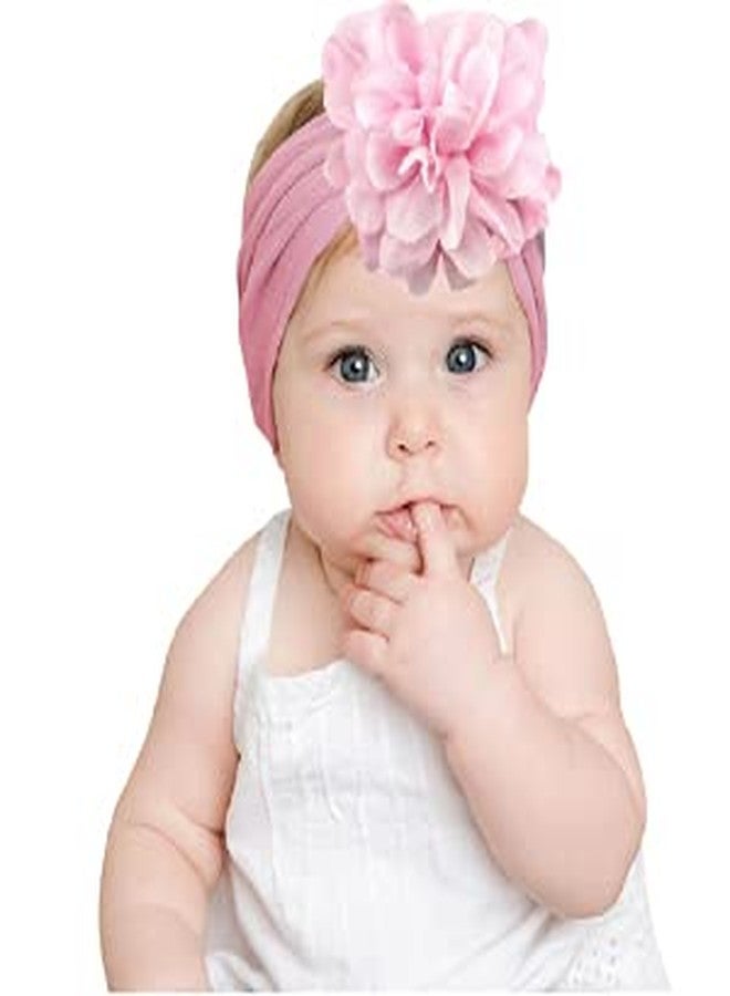 WHISKET Flower Baby Girls Headbands Soft Elastic Nylon Hairbands Hair Bow Hair Accessories for Newborn Infant Toddler Girls Kids (4) - Image 2